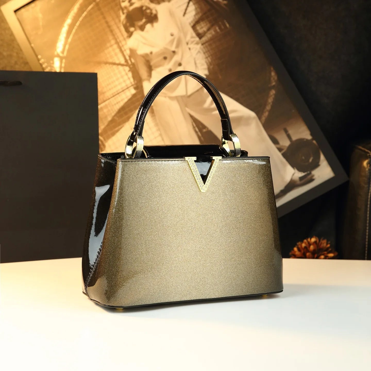 The Aurora V-Satchel | Gradient Sculpted Cowhide 2026