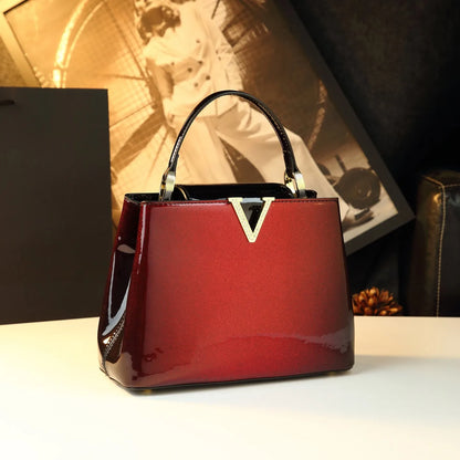 The Aurora V-Satchel | Gradient Sculpted Cowhide 2026