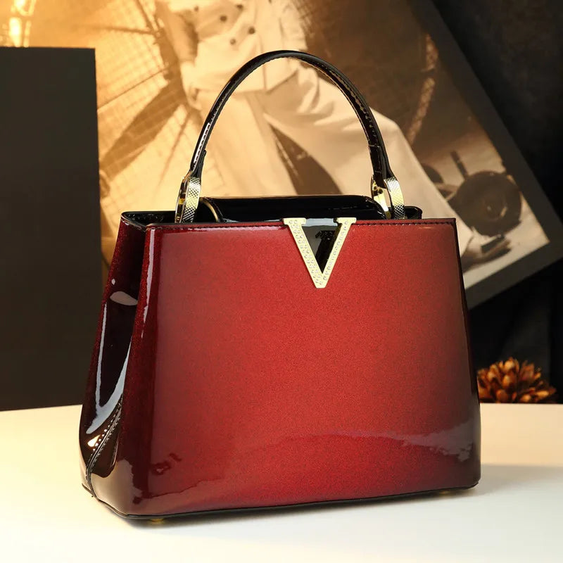 The Aurora V-Satchel | Gradient Sculpted Cowhide 2026