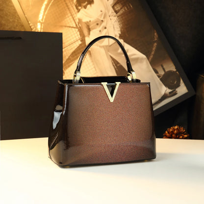 The Aurora V-Satchel | Gradient Sculpted Cowhide 2026